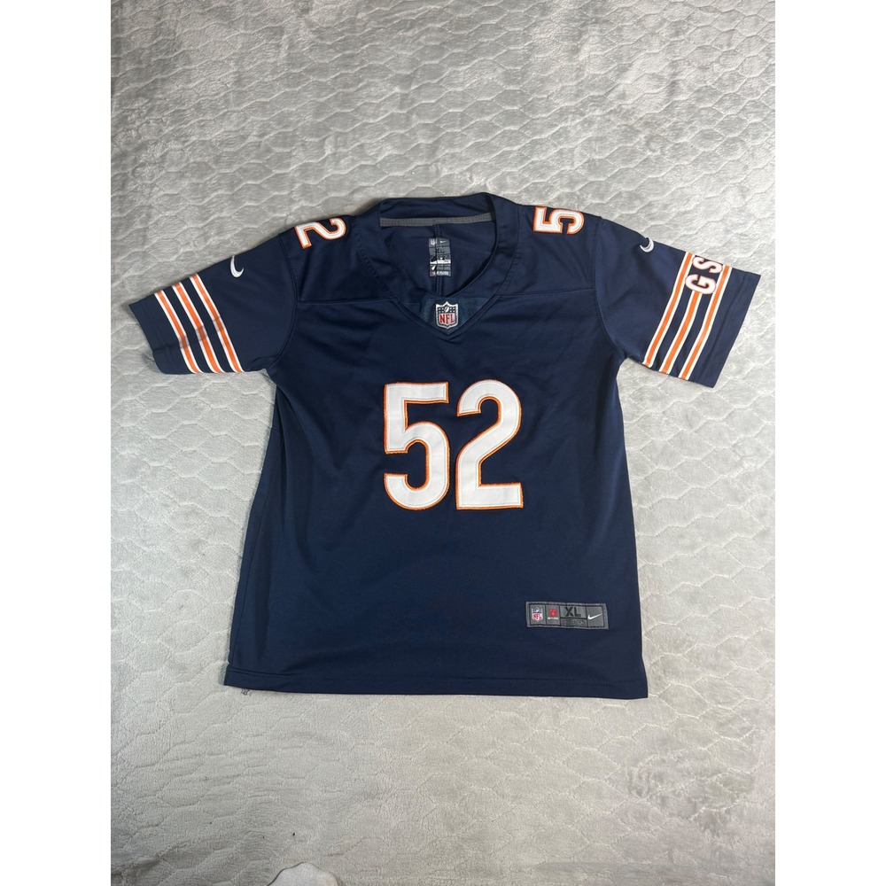 Nike Chicago Bears Khalil Mack 52 Jersey Youth XL Navy Blue Football NFL